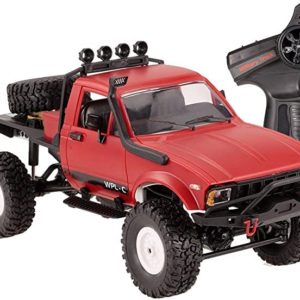 The perseids RC Truck 1/16 WPL C14 RC Rock Crawler 2.4G 4WD Remote Control Offroad Car RC Semi Trucks and Trailer All Terrain Cars, Racing Climber Vehicles RTR Ideal Gift for Kids and Adults