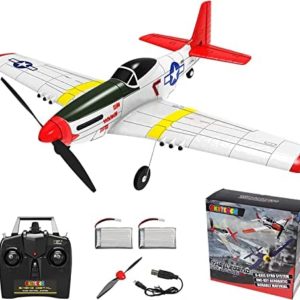 OKSTENCK Remote Control Aircraft Plane, 4-CH RC Plane with 3 Modes Easy to Control One-Key U-Turn Easy Control for Adults Kids