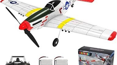 OKSTENCK Remote Control Aircraft Plane, 4-CH RC Plane with 3 Modes Easy to Control One-Key U-Turn Easy Control for Adults Kids