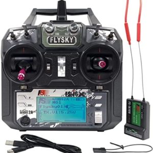 DTXMX Flysky FS-i6X 2.4G 10CH Radio Transmitter and Receiver iA10B RC Controller for Airplane Helicopter FPV Drone RC Boat