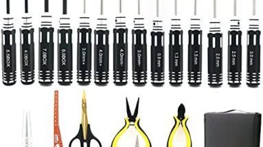 23 in 1 RC Tool Kit Screwdriver Set Pliers Hex Sleeve Socket Repair Tools for RC Helicopter Quadcopter Drone Airplane, Accessories Compatible with Slash Screw Kit