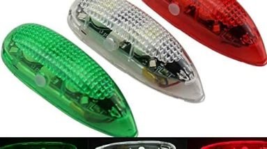 RC Plane LED Light Kit for Bicycle Jet Airplane Air Craft Fix Wing Quadcopter,Rechargeable Red Green White LED Flashing Lights（3PCS/Set）…