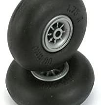 Du-Bro 325R 3-1/4" Diameter Smooth Surface Wheel (2-Pack)