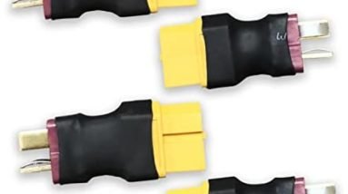 Male Deans to Female XT60 Connector Adapter for RC Plane Crawler (4-Pcs)