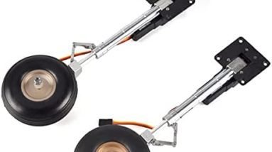 RC Plane Retractable Landing Gear Set Electric Main Retract Whith Wheels Servoless for RC Plane Flight Weight: 5-6kg 1set