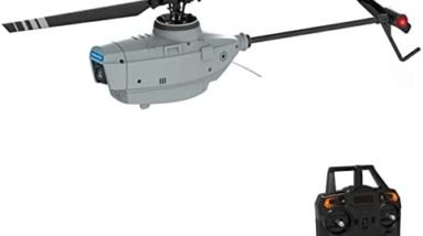 GoolRC C127 RC Helicopter with 720P Camera, 4 Channel Remote Control Helicopter, 2.4GHz RC Aircraft with 6-Axis Gyro, Altitude Hold, Optical Flow Positioning, One Key Take Off/Landing for Adults