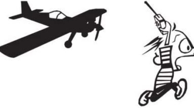 RC Plane Guy Pilot Running Vinyl Decal Sticker Window Laptop Graphic Cartoon , Die cut vinyl decal for windows, cars, trucks, tool boxes, laptops, MacBook - virtually any hard, smooth surface