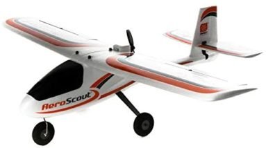 HobbyZone RC Airplane AeroScout S 2 1.1m RTF Basic (Battery and Charger Not Included) with Safe Technology, HBZ380001, Airplanes (RTF), Trainers