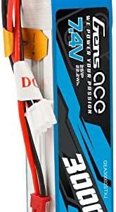 Gens ace 2S 7.4V 3000mAh LiPo Battery Pack with Deans Plug for RC Plane FPV Car Boat Truck Heli Airplane