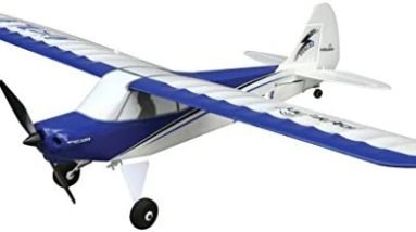 HobbyZone Sport Cub S RC Airplane RTF with SAFE Technology (Includes 6-CH 2.4GHz Transmitter | 150mAh 3.7V LiPo Battery | USB Charger), HBZ4400,Blue