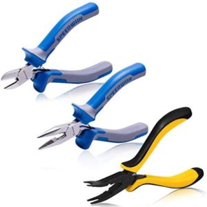 SPEEDWOX 3 Pcs RC Helicopter Plane Tool Kit Ball Link Plier Long Nose Pliers Diagonal Pliers 3D Metal Model Kit Tool for RC Vehicles Shaping Metal Modelling Metal Puzzle Hobbies Crafts