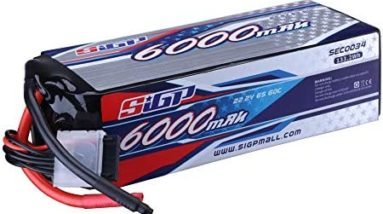 SIGP 22.2V 6S Lipo Battery 6000mAh 60C Soft Pack for RC Helicopter Airplane FPV Drone Quadcopter Racing Hobby
