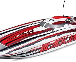 Pro Boat RC Blackjack 42" 8S Brushless Catamaran RTRBattery and Charger Not Included White/Red PRB08043T2