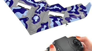 fisca RC Plane Remote Control B-2 Spirit Stealth Bomber Airplane for Beginners, 2.4Ghz 2CH Foam Drone Ready to Fly Aircraft Toy for Kids and Adults