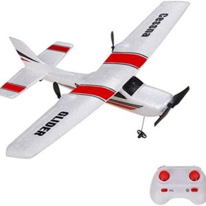 QT RC Plane 2.4Ghz 2 Channel Remote Control Airplane Ready to Fly,Durable EPP Foam RC Aircraft for Adults and Beginner, Easy & Ready to Fly, Great Gift Toy for Adults or Advanced Kids (red)