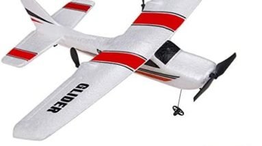 QT RC Plane 2.4Ghz 2 Channel Remote Control Airplane Ready to Fly,Durable EPP Foam RC Aircraft for Adults and Beginner, Easy & Ready to Fly, Great Gift Toy for Adults or Advanced Kids (red)