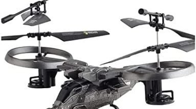 HEBXMF RC Plane 2.4Ghz Remote Control Helicopter, Avatar Osprey Fighter,4 Channel Electric Stunt Rc Aircraft,Rc Airplane Toys, for Beginners,Children