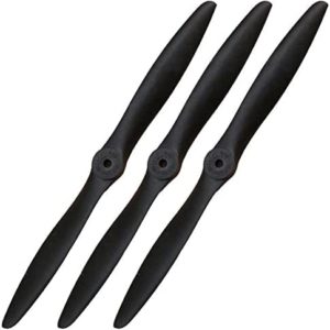 XOAR PJG 8x8 RC Airplane Propeller 8 Inch 2 Blade Nylon Prop for Fixed-Wing RC Planes (Pack of 3)
