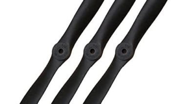 XOAR PJG 8x8 RC Airplane Propeller 8 Inch 2 Blade Nylon Prop for Fixed-Wing RC Planes (Pack of 3)