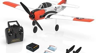 JADSTYLE T-28 Trojan RC Plane | Ready to Fly Airplane | 3 Channel Easy to Control | Great Gift for Adults and Kids Who Love Warbird Planes | Upgraded RC Airplanes Charger | 2 Batteries