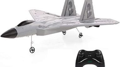 Goolsky FX822 F-22 Raptor Model Fighter, 2CH RC Plane, 2.4GHz Remote Control Airplane, EPP Fixed-Wing Aircraft RTF Toy for Kids and Adults