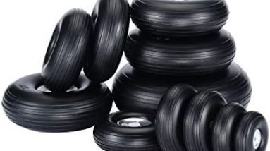 1 Pair of 2.75" RC Airplane PU Wheel Tire with Dia-Casting Aluminum Hub