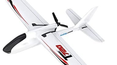 OMPHOBBY T720 Trainer Radio Control Airplane for Beginner, One Button Start Plane Model, 4 Channel RC Plane, 6-Axis Gyro System RC Airplanes Ready to Fly EPP Foam Aircraft RTF【Include Remote Control】