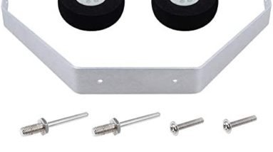 Aluminum 25-40 Class Landing Gear w/Foam Wheel and Hardware DIY Kit for RC Plane, 1 Set