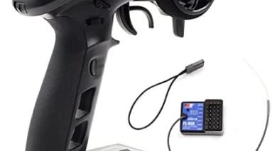 DTXMX Flysky FS-GT5 6 Channels RC Transmitter with Gyro Receiver FS-BS6 2.4G RC Radio Controller for RC Buggy Crawler Car Boats Tank