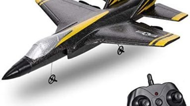 GoolRC FX635 RC Airplane, 2 Channel RC Plane, 2.4Ghz Remote Control Airplane, Ready to Fly Foam Glider with 3 Axis Gyro, Fixed Wing Aircraft Toys for Beginners, Kids and Adults