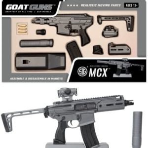 GoatGuns Miniature SIG MCX Model Grey | 1:3 Scale Die Cast Metal Build Kit