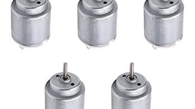 Fielect 5Pcs DC Motor 1.5-6V 5000-20000RPM Micro Motor Mini Motor Electric Motor Round Shaft for RC Boat DIY Car Toys Model DIY Hobby