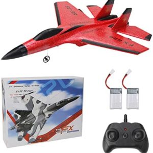 Rc Jet Foam 2 Channel 2.4GHz Remote Control Fighter Airplane Ready to Fly Plane, with Led Light, RC Aircraft for Beginners, Adults & Kids, for Boys 14+, high Speed rc Airplane, Hobby rc Jet Planes