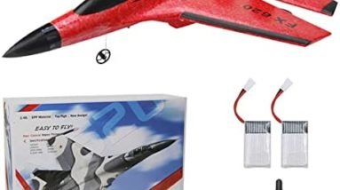 Rc Jet Foam 2 Channel 2.4GHz Remote Control Fighter Airplane Ready to Fly Plane, with Led Light, RC Aircraft for Beginners, Adults & Kids, for Boys 14+, high Speed rc Airplane, Hobby rc Jet Planes