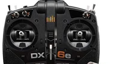 Spektrum DX6e 6-Channel 2.4GHz RC Radio Transmitter System DSMX DSM2 with AR620 Receiver Rx | 250 Model Memory | Telemetry | Wireless Trainer Link , Black