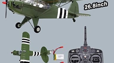 Ssccgym RTF Large 26.8-Inch Brushless RC Plane 2.4GHZ 6-AXIS Gyro Remote Control Airplane EPP Foam World War II Aircraft Model Smart-Fly with Double-Batteries