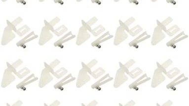 WMYCONGCONG 20 PCS Nylon Control Horns 21x11 mm (4 Hole) for RC Airplane Parts Remote Control Foam Electric Plane