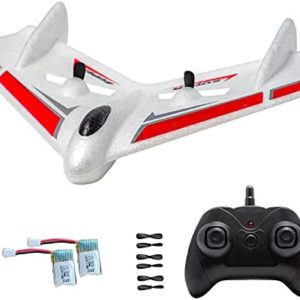 OTTCCTOY RC Plane Remote Control Airplane RTF 2CH Remote Control Ghost Airplane Indoor Outdoor 2.4GHz Radio Control Aircraft for Kids (2 Batteries)