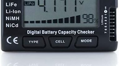 Tenergy 5-in-1 Battery Meter, Intelligent Cell Meter Digital Battery Checker Battery Balancer for LiPo / LiFePO4 / Li-ion / NiCd / NiMH Battery Packs