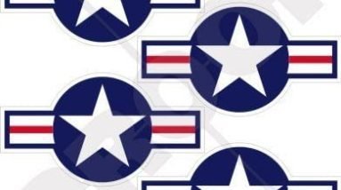 UNITED STATES Armed Forces Aircraft Roundels US Navy 2.8" Vinyl Stickers, Decals x4