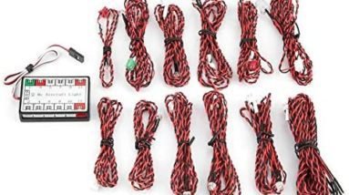 RC Plane Lights RC Plane LED Light,Simulated 14 LED Flashing Light Lamp System, for RC Aircraft Plane Glider,RC Flashing Light RC Part rc Plane Lights