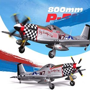 Fms P51 Mustang V2 Big Beautiful Doll RC Airplane 4CH 800mm (31.5") Wingspan Remote Control Warbird PNP with Reflex FMS016P (No Radio, Battery, Charger)