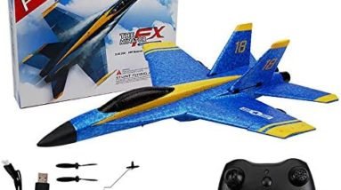 Remote Control Airplane, 2.4Ghz 2 Channel RC Plane Ready to Fly, Durable EPP Foam Built-in 3-Axis Gyro, Easy to Fly RC Aircraft and Great Gift Toy for Beginners and Kids, Upgraded with Propeller Saver