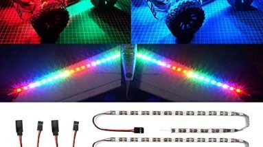 RC LED Light Strips Kit for RC Car Crawler Truck Airplane Boat Drone Fixed Wing Traxxas TRX4 Axial SCX10 Color Changeable