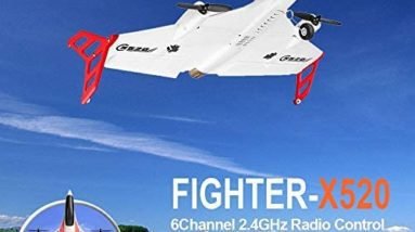 RC Airplane, Fineser XK X520 2.4G 6CH RC Airplane Glider Remote Control Plane Outdoor Aircraft