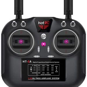 HOTRC HT-8A 2.4G 6CH RC Transmitter FHSS & 6CH Receiver with Box for FPV Drone RC Airplane RC Car RC Boat