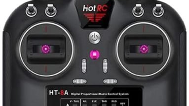 HOTRC HT-8A 2.4G 6CH RC Transmitter FHSS & 6CH Receiver with Box for FPV Drone RC Airplane RC Car RC Boat