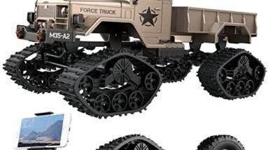 REMOKING RC Hobby Toys Military Truck Off-Road Sport Cars 4WD 2.4Ghz All Terrain Vehicle with Wi-Fi HD Camera Gifts for Kids and Adults