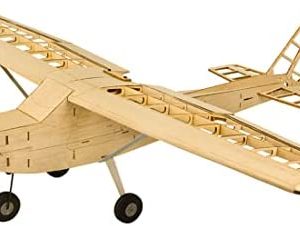 RC Plane ECessna 1200mm Wingspan Balsa Wood Trainer Plane Assembly RC Airplane Model KIT with Power Kit - Yellow, Stunt Flying Upside Down, Easy & Ready to Fly