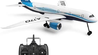 GoolRC RC Plane, WLtoys A170 RC Airplane, 2.4GHz 4 Channel Remote Control Airplane with 6-Axis Gyro, 3D/6G Mode, Brushless Motor, RC Aircraft Flight Toys for Adults, Kids and Boys